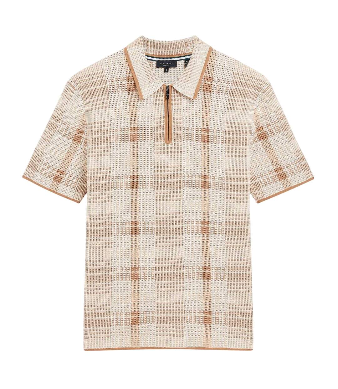 Polo Motif/style À Carreaux Homme Taupe Ted Baker-2