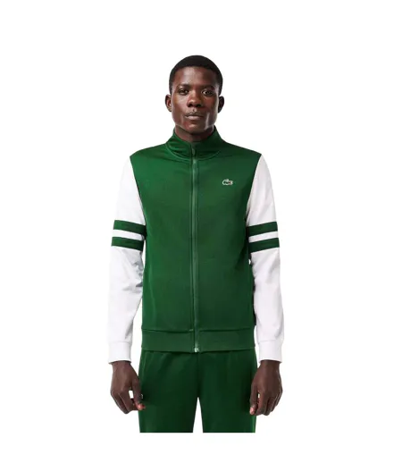 Sweat Tennis Homme Vert Blanc Lacoste