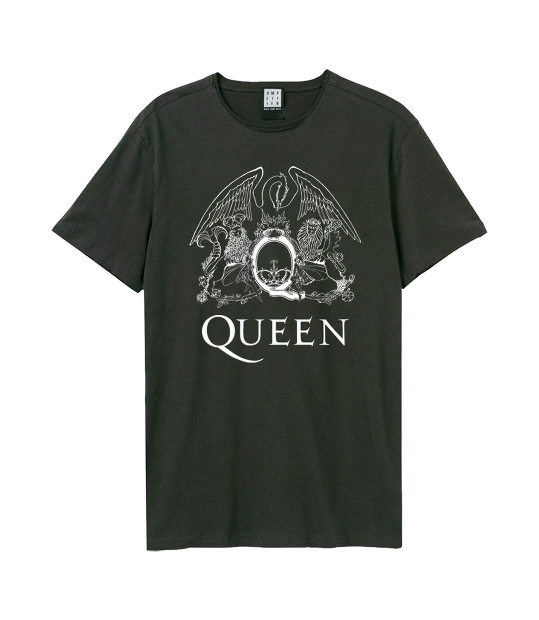 T-shirt Line Art Crest Adulte Charbon Amplified-1
