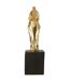 Tête de Cheval sur Socle Hollywood 95cm Doré-2