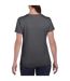 T-shirt À Manches Courtes Coupe Féminine Femme Gris Foncé Gildan-3
