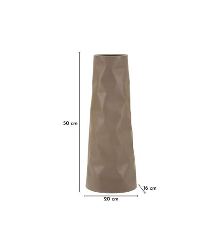 Vase Design Martelé Norimberga 50cm Crème