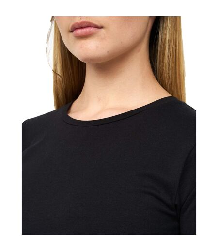 Womens/ladies tilly crop t-shirt black Juice