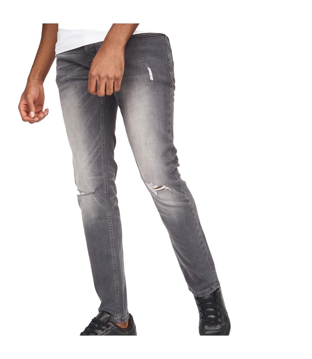 Jean ape homme gris clair Money-3