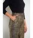 Pantalon en maille imprimée métallisée-5