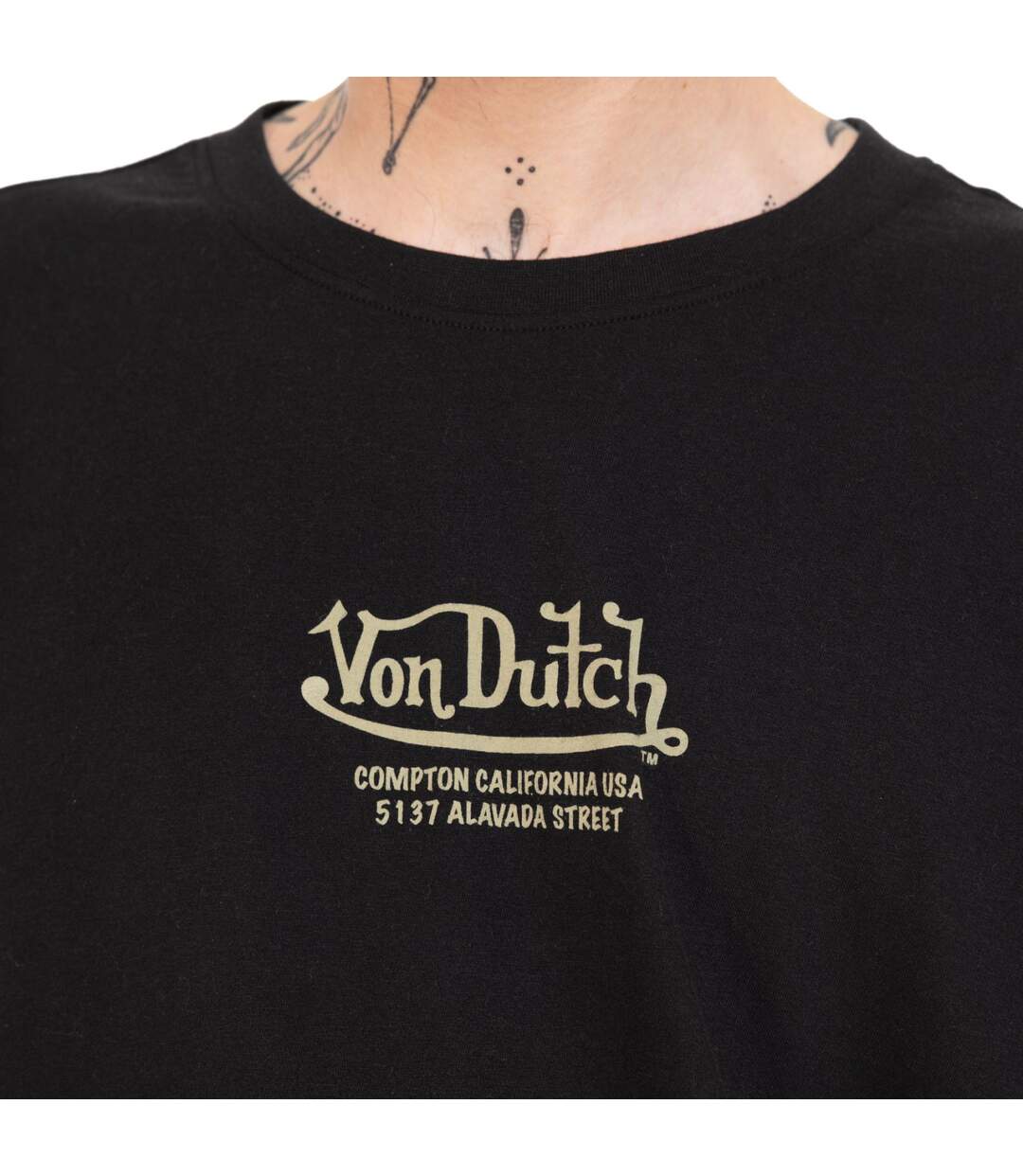 T-shirt homme comfort en jersey 180GSM print devant et dos Jacob Vondutch-2
