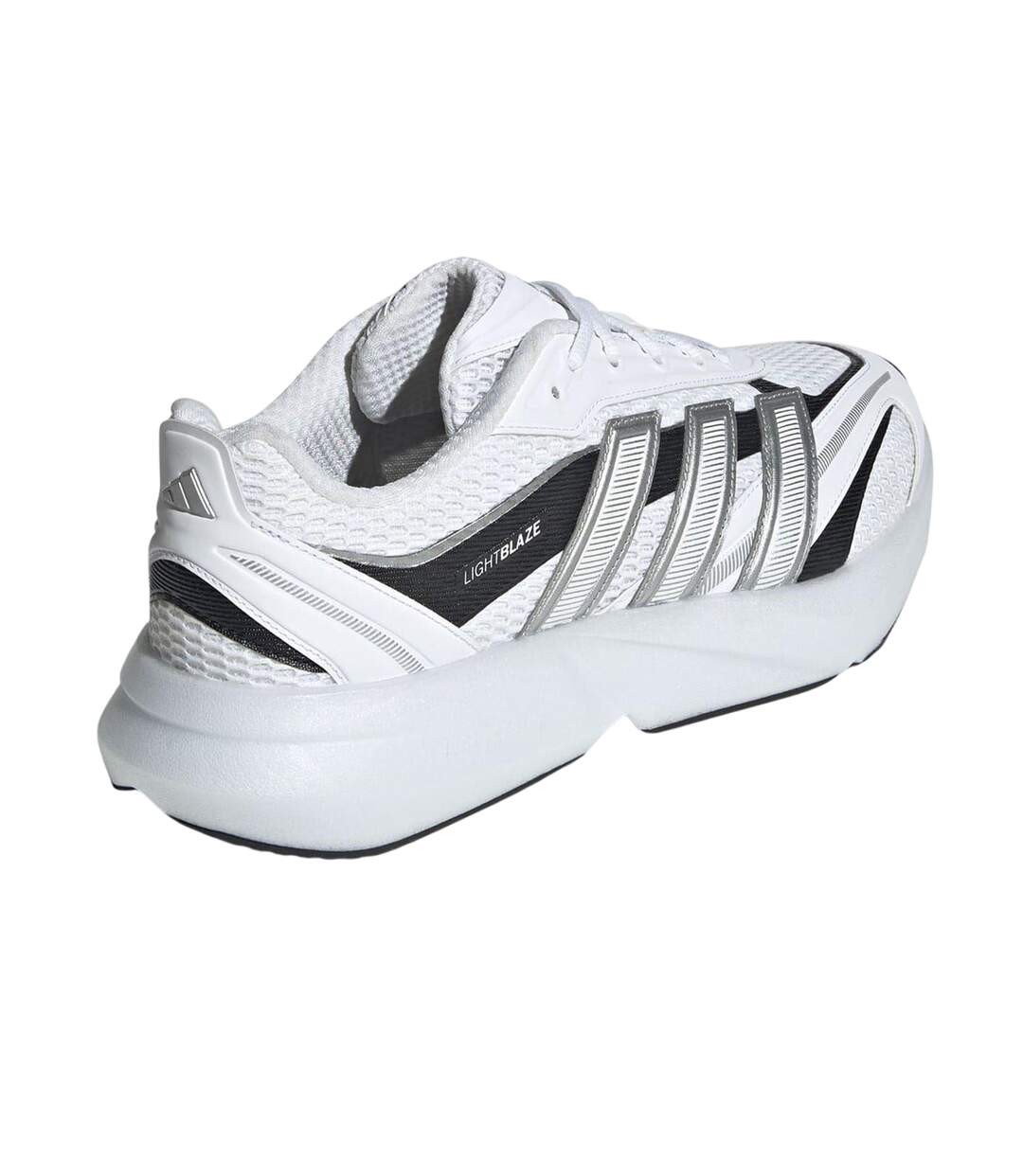 Baskets Motif/style Brille Lightblaze Homme Blanc Argenté Noir Adidas-2