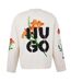 T-shirt Manches Longues Motif/style Floral Homme Blanc Hugo-2
