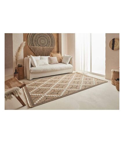 Tapis intérieur extérieur aspect jute noire Tulum 9041 170 x 120 cm