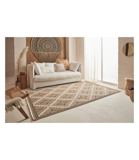 Tapis intérieur extérieur aspect jute noire Tulum 9041 290 x 200 cm