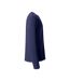 T-shirt Basic Homme Bleu Marine Foncé Clique-4