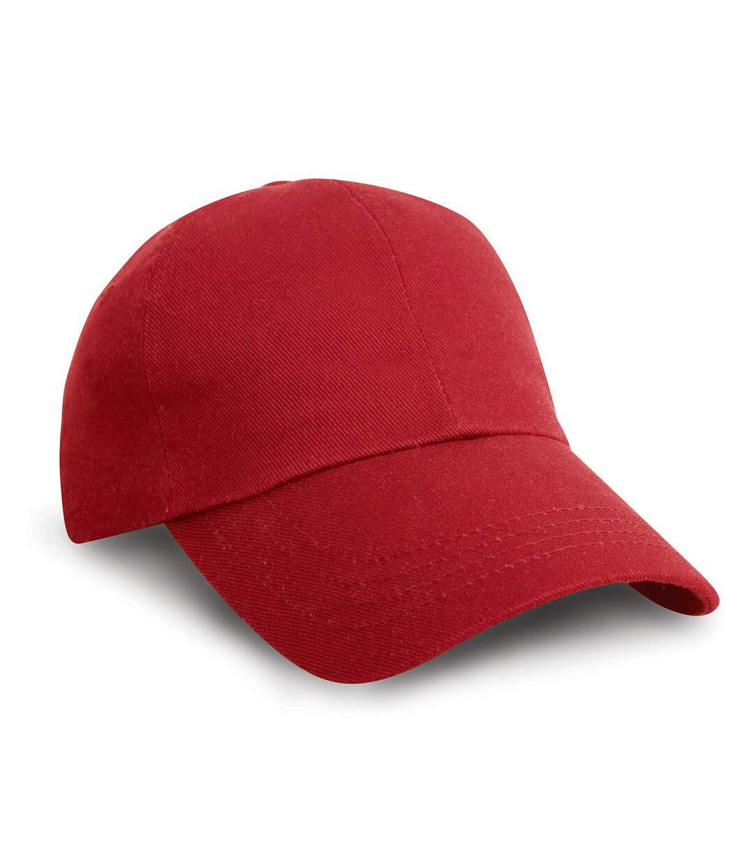 Casquette unie profil bas adulte unisexe rouge Result-1