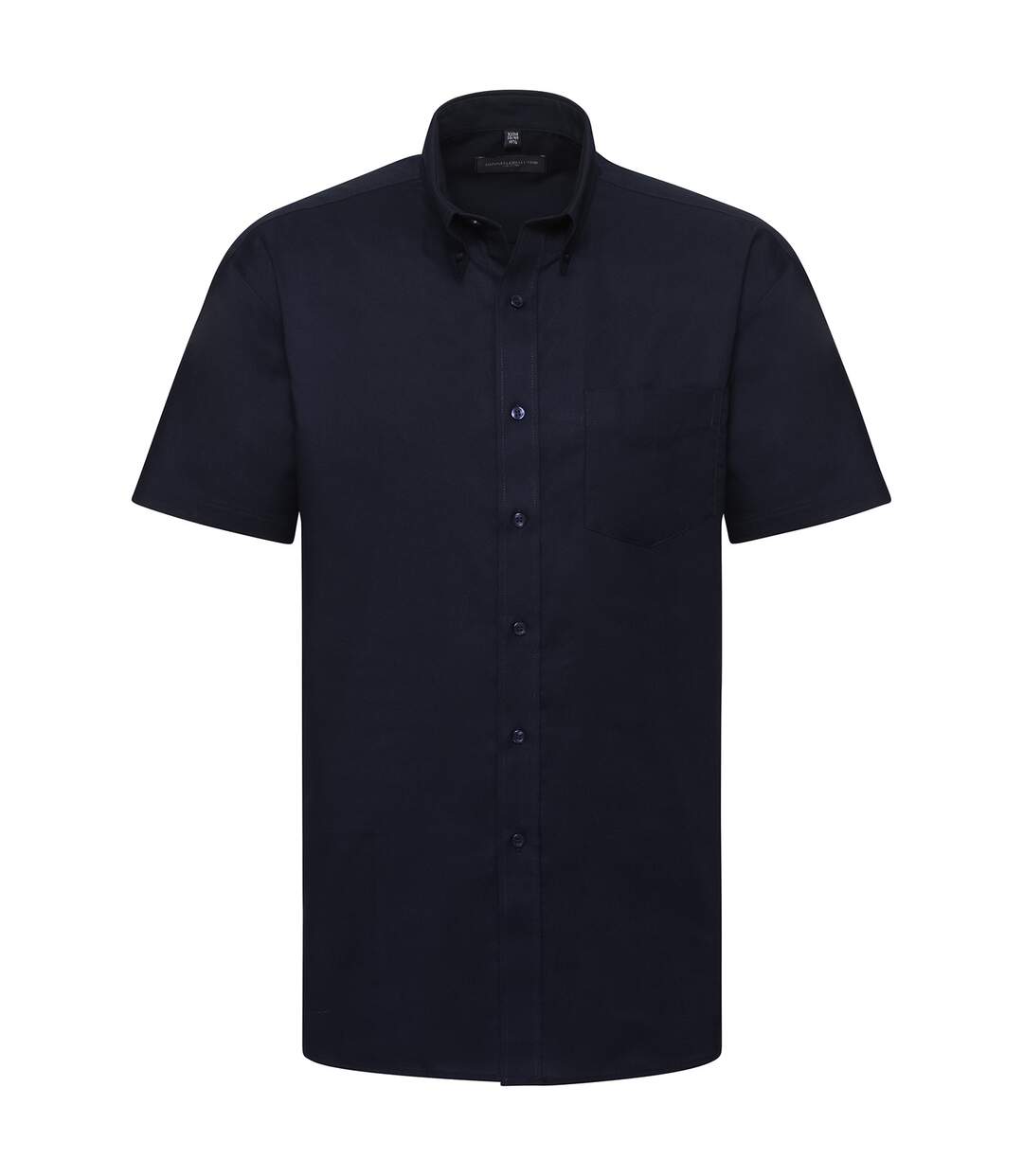 Mens Oxford Formal Shirt Bright Navy Russell Collection-1