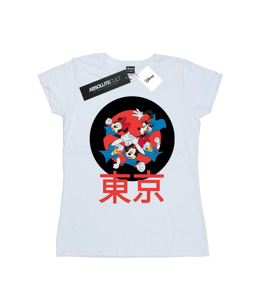 Disney T-shirt en coton Mickey Mouse Team Huddle pour femmes/femmes (Blanc) - UTBI51634-1