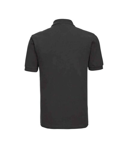Russell Mens Classic Cotton Pique Polo Shirt (Black)