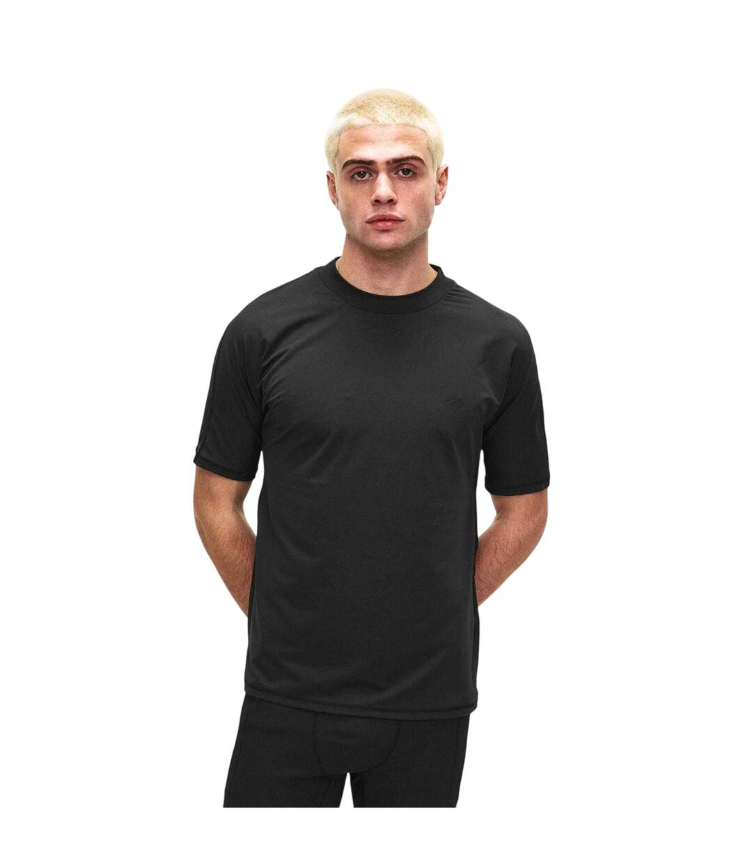 Mens Rubberised Logo Training T-shirt Black Couture Club-4