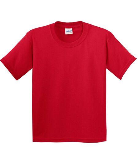 Youth Unisex Heavy Cotton T-shirt Red Gildan