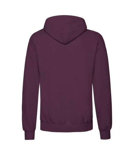 Sweat À Capuche Classic Homme Bordeaux Fruit Of The Loom