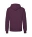 Sweat À Capuche Classic Homme Bordeaux Fruit Of The Loom-2