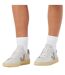 Womens/ladies V Leather Court Trainers White Grey Veja-4