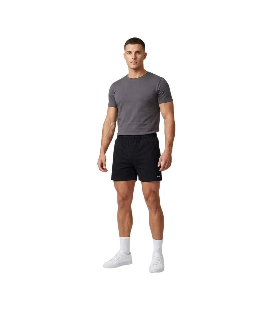 Short De Jogging Motif/style Logo Homme Noir Umbro-4