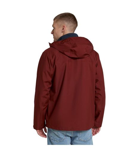 Veste imperméable elements homme rouge foncé Animal