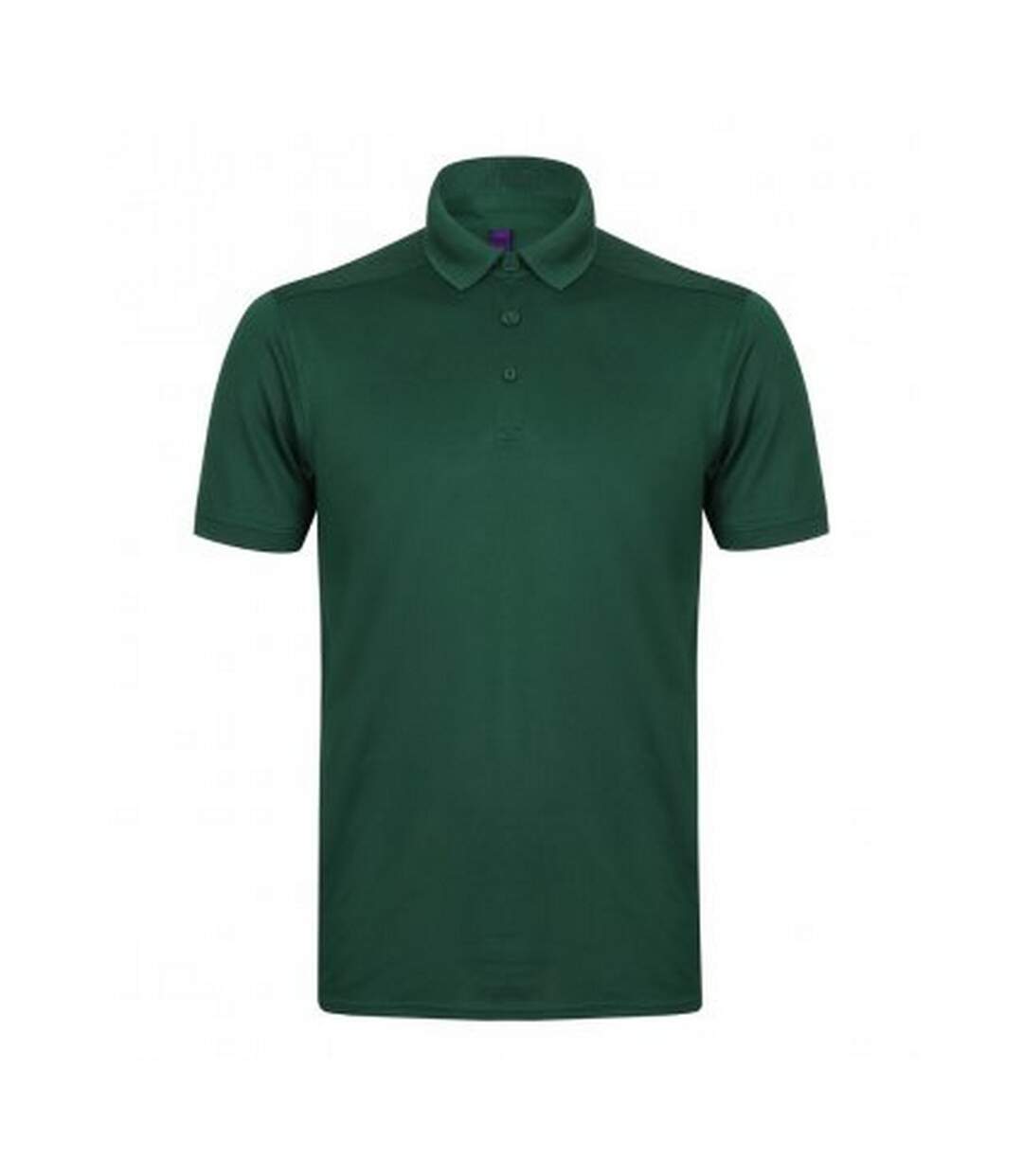 Mens stretch microfine pique polo shirt bottle Henbury