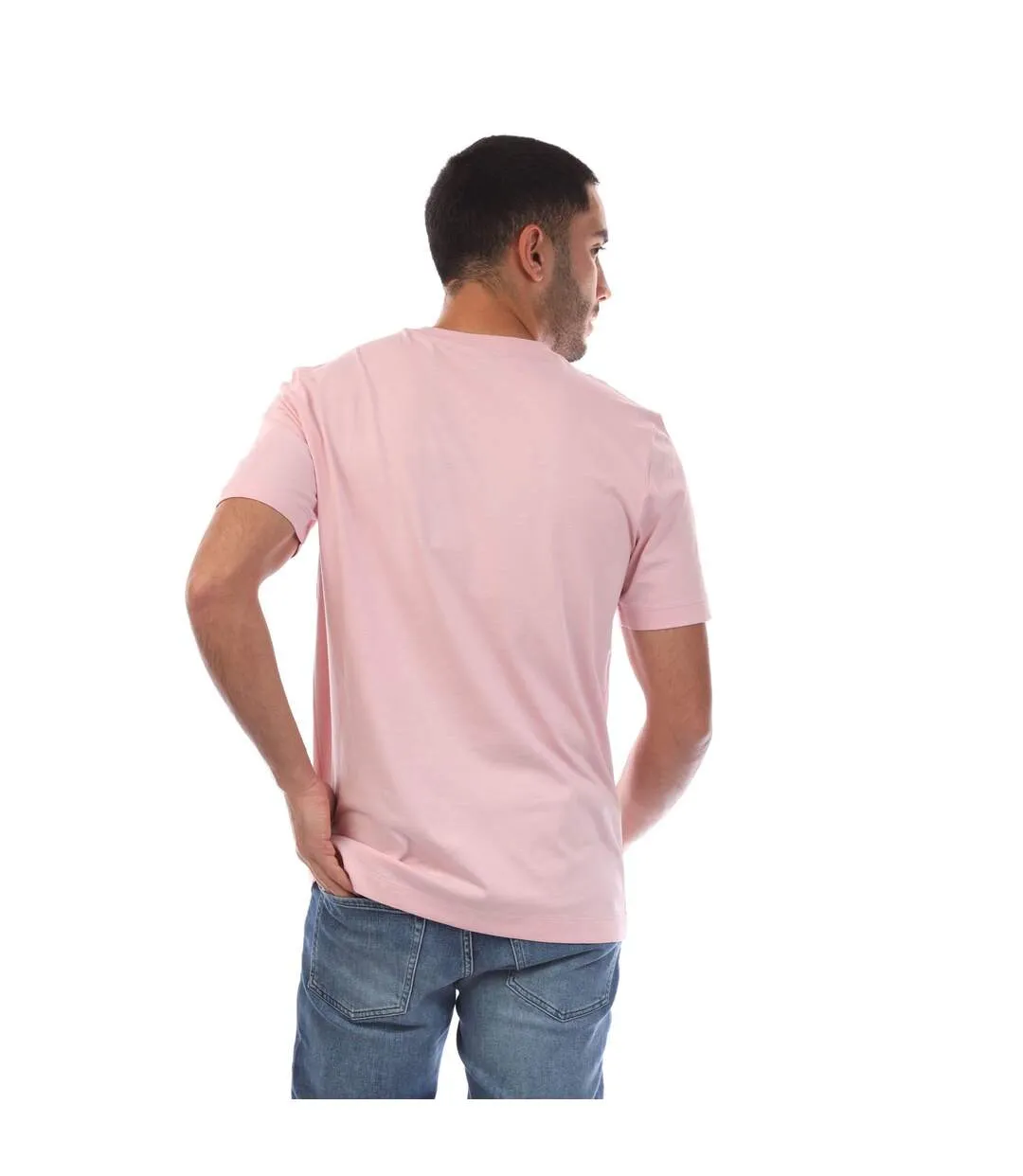 Mens Thompson 01 T-shirt Pink Boss-3