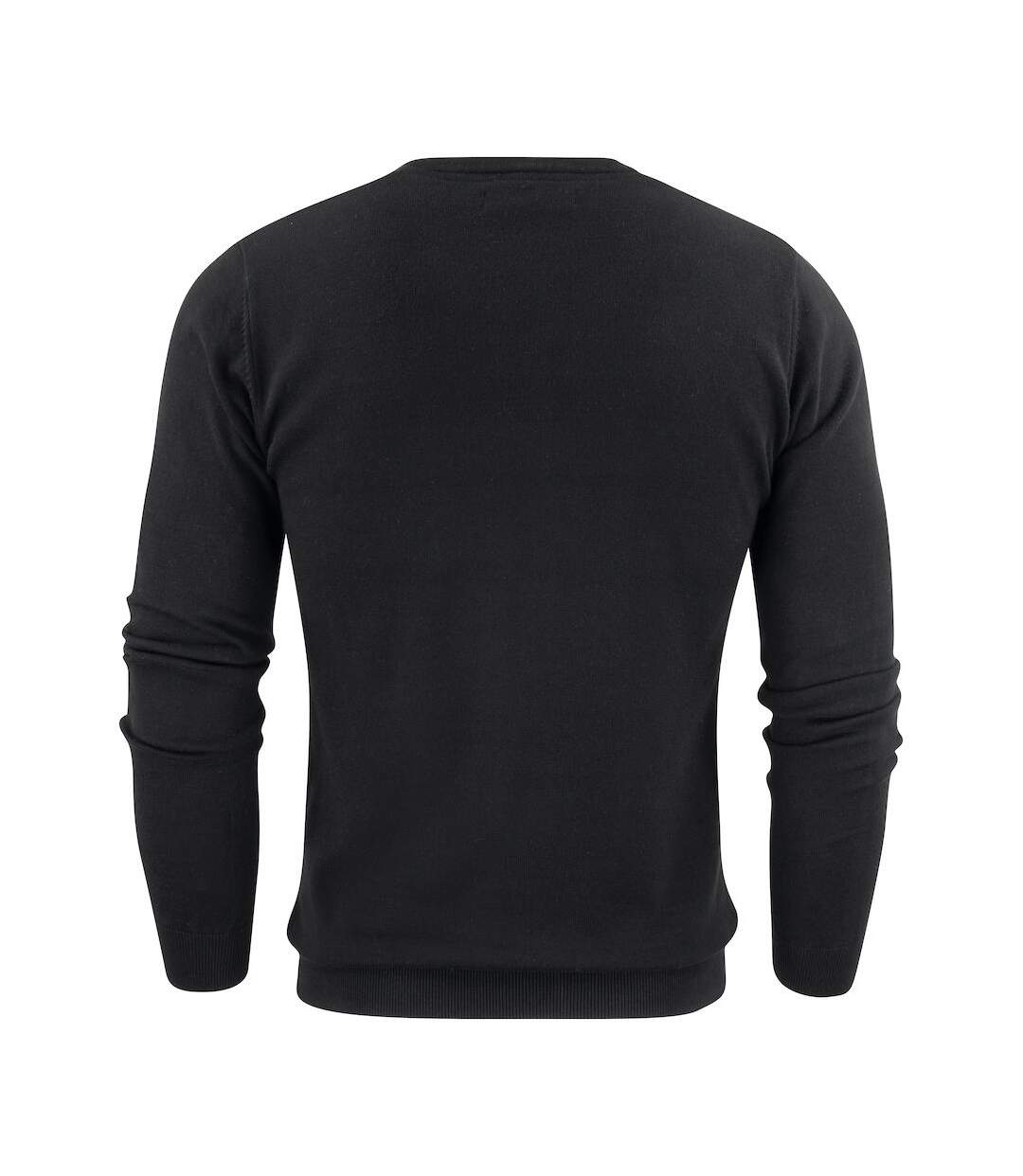 James Harvest Mens Ashland V Neck Sweatshirt (Black)