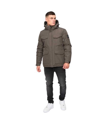 Veste Plentons Homme Olive Crosshatch