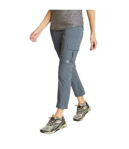 Womens/ladies guide ripstop cropped ankle cargo trousers graphite Eddie Bauer