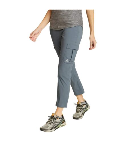 Womens/ladies guide ripstop cropped ankle cargo pants graphite Eddie Bauer