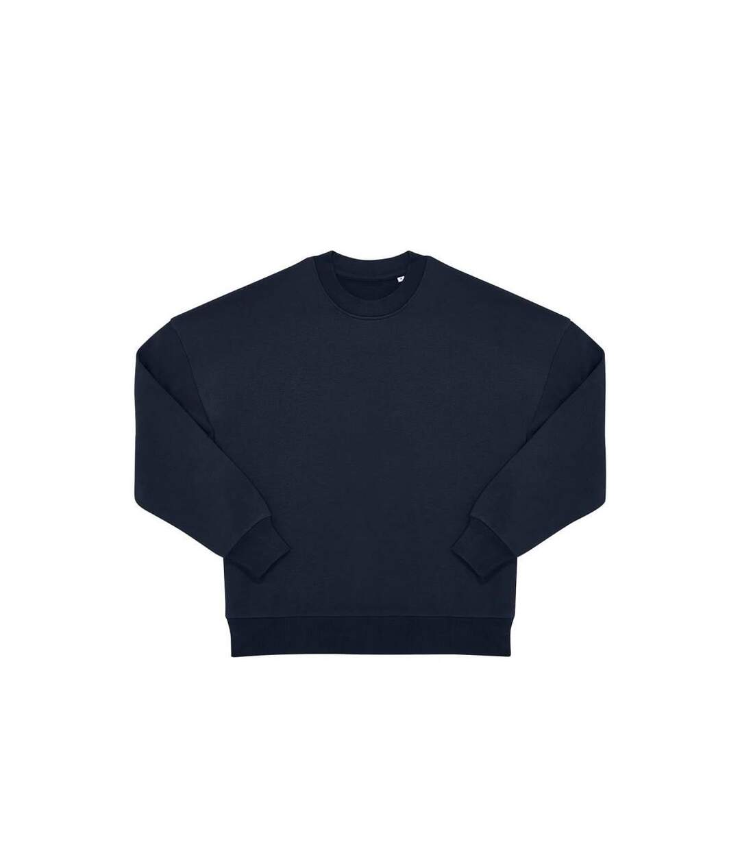 Unisex adult influence crew neck sweatshirt navy B&C-1