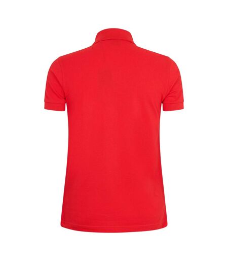 Mens Firenze Cotton Polo Shirt Bright Red Boss