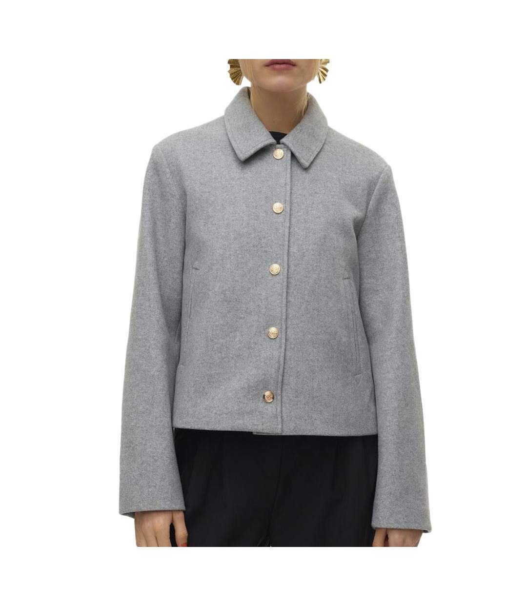 Veste gris femme vero moda fortunesofia-1