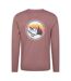 T-shirt Manches Longues Motif/style Graphique Circle Mountain Sunset Homme Bordeaux Mountain Warehouse-3