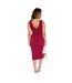 Robe Mi-longue Motif/style Ruché Femme Bordeaux AX Paris-3
