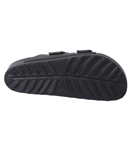 Womens/ladies shore sliders black Animal