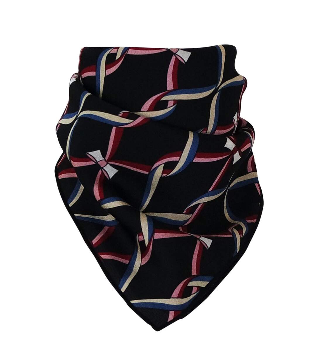 Foulard polysatin entrelacé-1