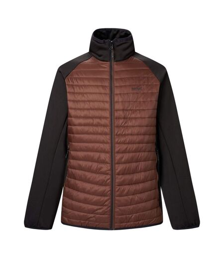 Mens Clumber Hybrid Jacket Coffee Grounds Black Regatta