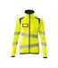 Veste Polaire Accelerate Safe Femme Jaune Fluo Bleu Marine Foncé Mascot-1