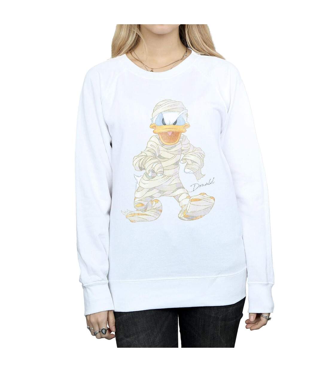 Disney - Sweat MUMMY DONALD DUCK - Femme (Blanc) - UTBI9060-3