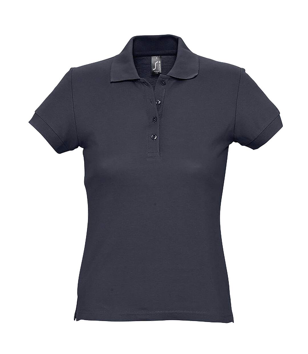 Passion polo 100% coton à manches courtes femme bleu marine SOLS