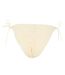 Womens/ladies Crochet Bikini Bottoms Yellow Brave Soul-2