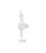 Statuette Femme Debout en Résine Yoga 45cm Blanc-4