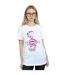 Disney Womens/Ladies Alice In Wonderland Cheshire Cat Upside Down Cotton Boyfriend T-Shirt (Blanc) - UTBI8627-2