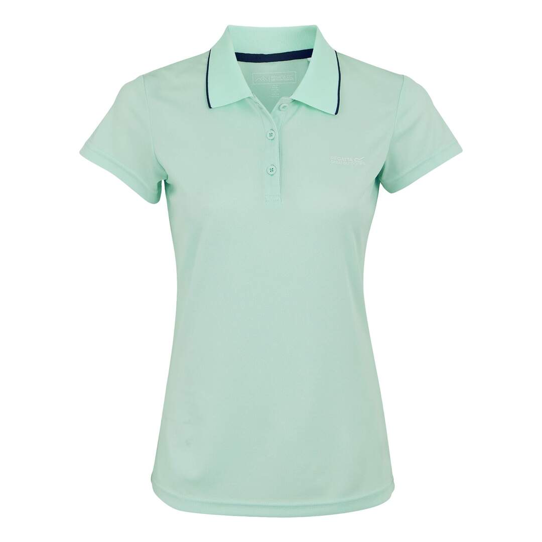 Polo manches courtes maverick femme bleu turquoise Regatta-1