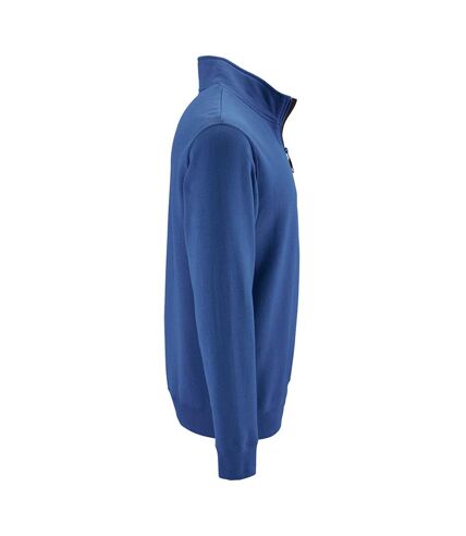 SOLS Mens Stan Contrast Zip Neck Sweatshirt (Royal Blue) - UTPC3172
