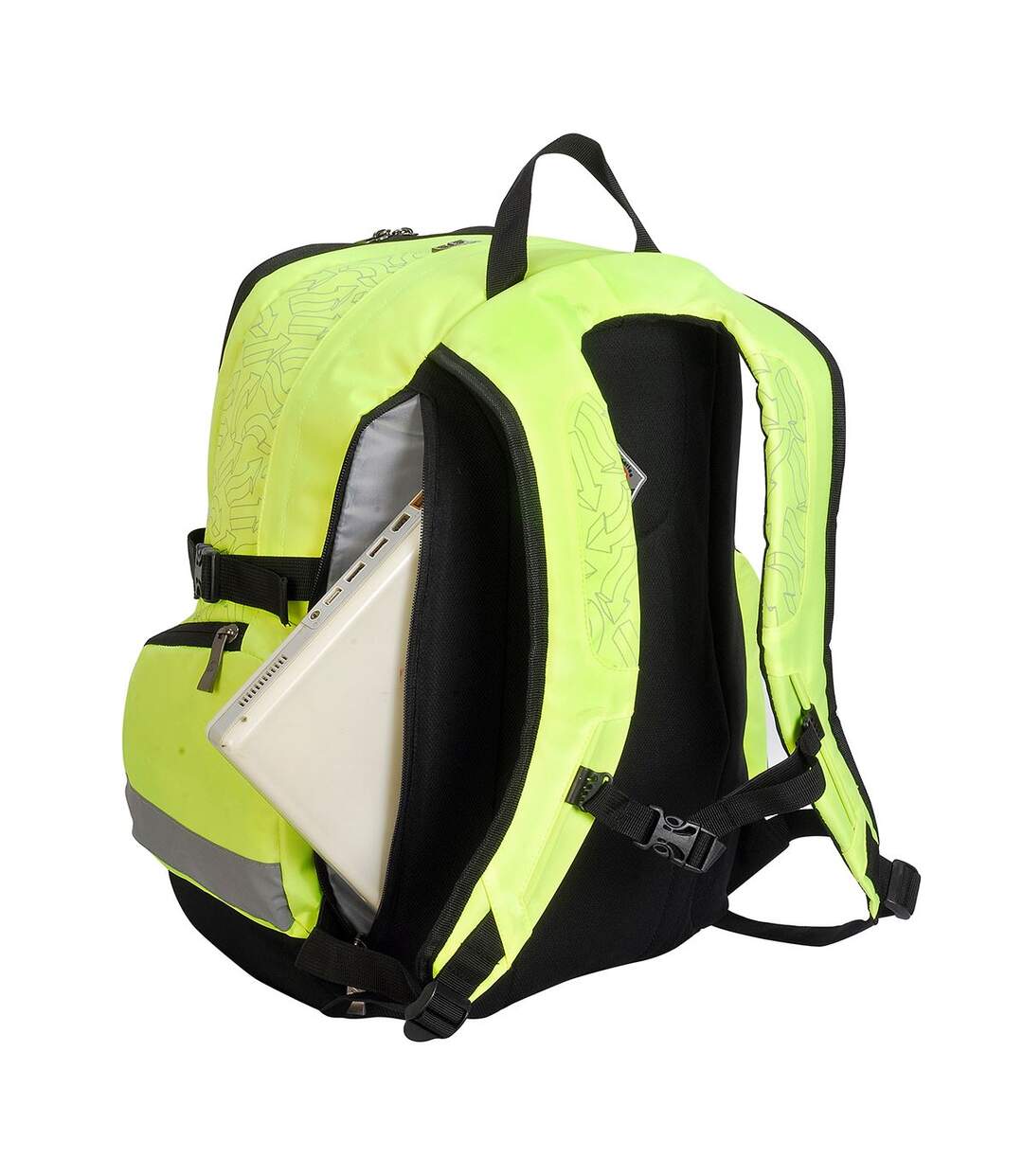 Shugon London Pro Hi-Vis Backpack (Pack of 2) (Hi-Vis Yellow) (One Size) - UTBC4161-2
