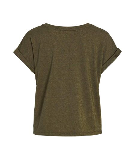 T-Shirt vert femme vila luxi
